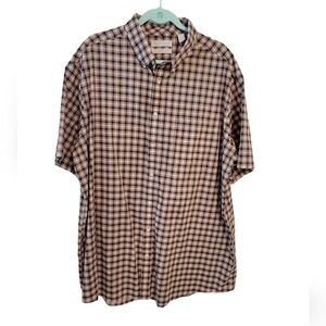 Gold Label Non Iron Perfect Performance Plaid Button Up shirt Size 2XT